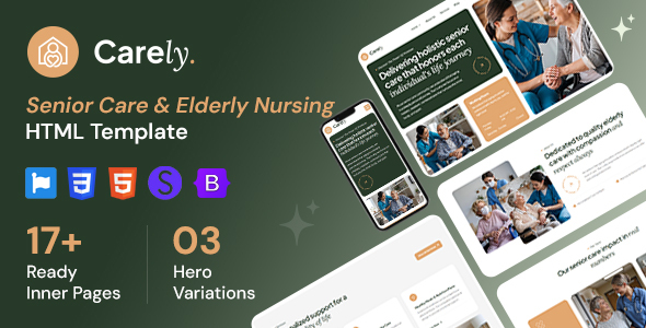 Carely - Senior Care & Elderly Nursing HTML Template