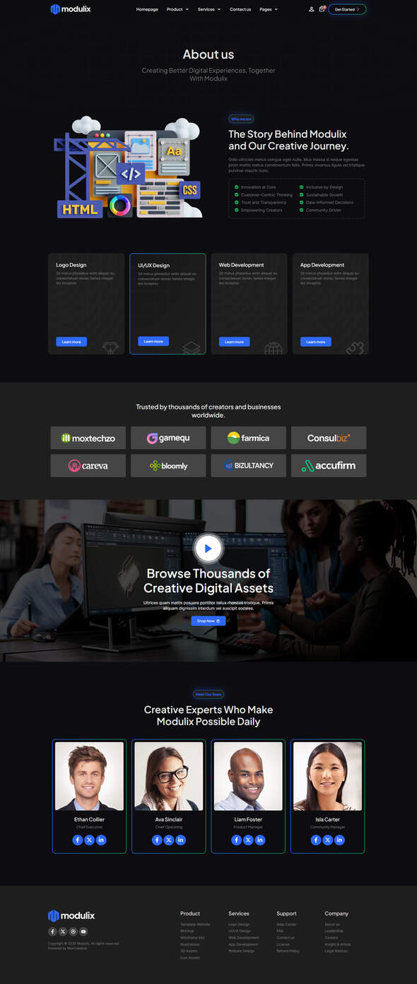 Modulix - Digital Product Store Elementor Pro Template Kit