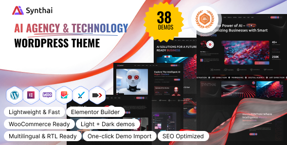 Synthai - AI Agency & Technology WordPress Theme