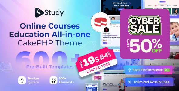 HiStudy - Online Courses & Education CakePHP Template