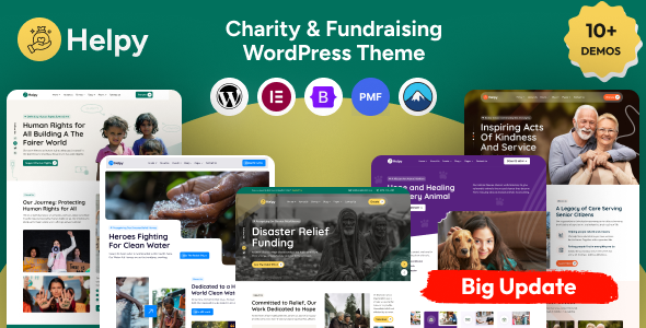 Helpy - Charity & Fundraising WordPress Theme