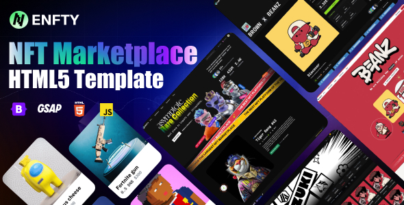 Enfty - NFT Marketplace HTML5 Template