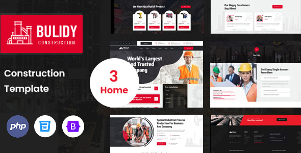 Bulidy - Construction & Business PHP Template