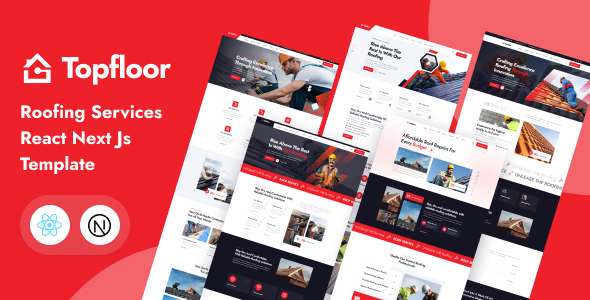 Topfloor - Roofing Services React Next Js Template