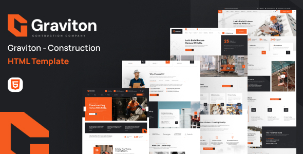 Graviton - Construction HTML Template