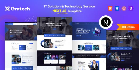 Gratech - IT Service And Technology NextJS Template