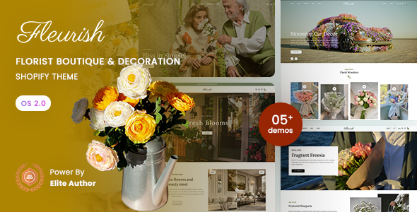 Fleurish - Florist Boutique & Decoration Shopify 2.0 Theme