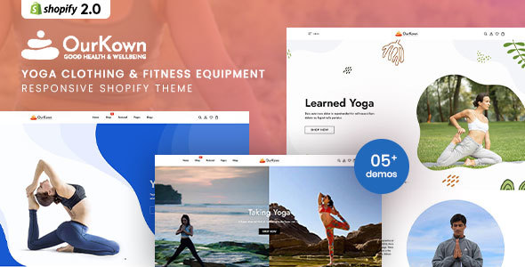 Ourkown - Yoga Clothing & Fitness Equipment Shopify Theme