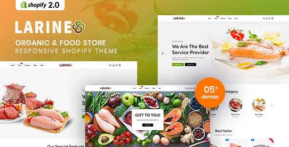 Larine - Organic & Food Store Shopify Theme