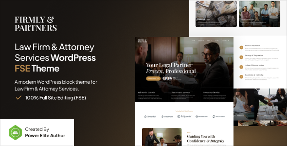 Firmly - Lawyer & Attorney Gutenverse FSE WordPress Block Theme