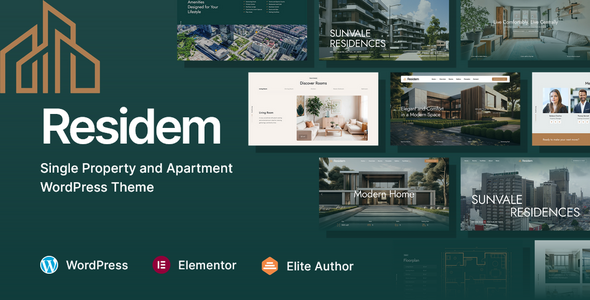 Residem - Single Property and Apartment WordPress Theme
