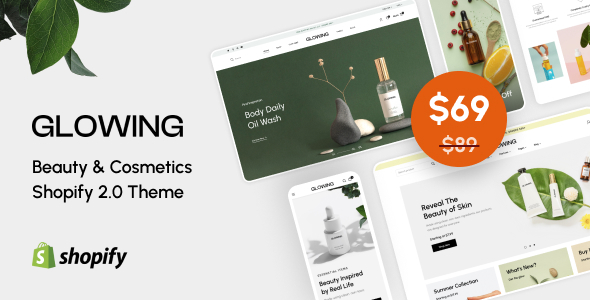 Glowing - Beauty & Cosmetics Shopify 2.0 Theme