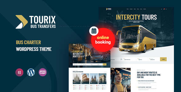 Tourix - Bus Charter Booking WordPress Theme