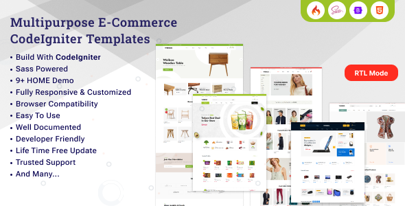 Weiboon - eCommerce CodeIgniter Template
