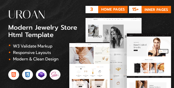 Preview image for Uroan - Jewelry Store Html Template