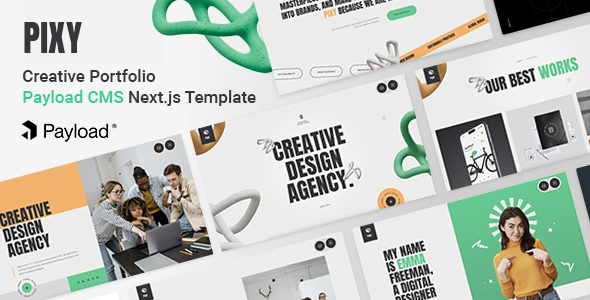 Pixy - Creative Portfolio PayloadCMS NextJS Template