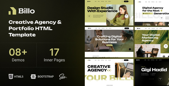 Billo - Creative Agency & Portfolio HTML Template