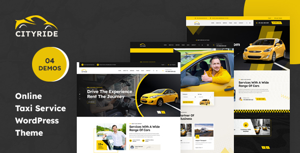 Cityride - Online Taxi Service WordPress Theme