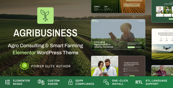 Agribusiness - Agriculture Business Consulting WordPress Theme