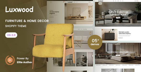 LuxWood - Furniture & Home Decor Store Shopify 2.0 Theme