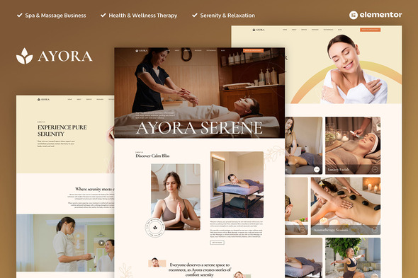 Ayora - Spa & Wellness Elementor Pro Template Kit
