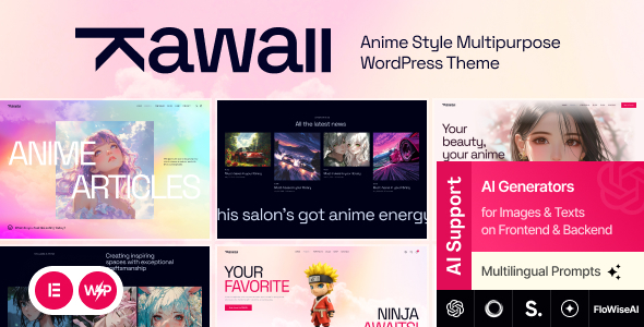Kawaii - Anime Creative Original WordPress Theme