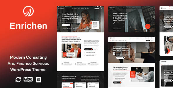 Enrichen - Consulting And Finance Services WordPress Theme product preview