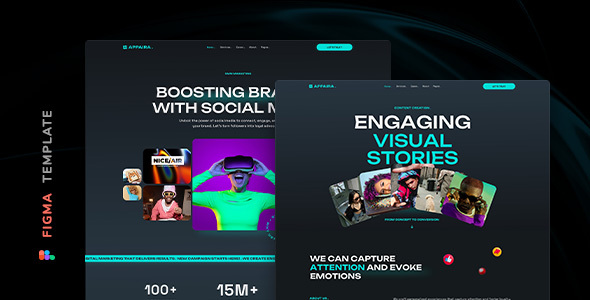 Appaira – Digital Marketing Template for Figma
