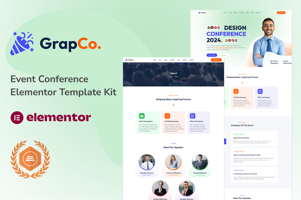 Grafco - Event Conference Elementor Template Kit
