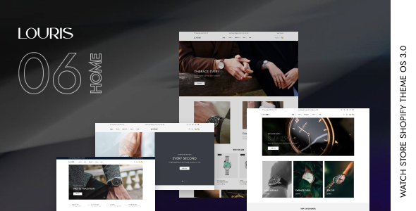 Louris – Watch Store Shopify Theme with AI (Theme Block)