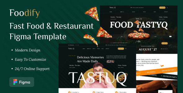 Foodify – Fast Food & Restaurant Figma Template