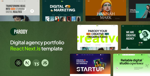 Parody - Digital Agency Portfolio React Next js Template