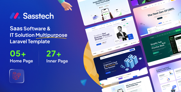 SassTech - Laravel - SaaS Software & IT Solution Multipurpose Template