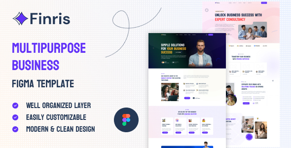 Finris - Multipurpose Business Figma Template