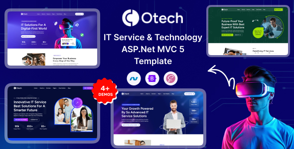 oTech - IT Solutions & Technology Startup ASP.NET MVC 5 Template listing image