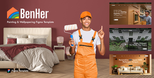 BenHer - Painting & Wall Decor Figma Template