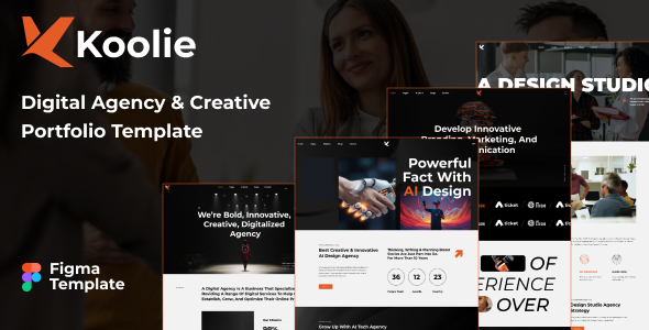 Koolie - Digital & Creative Agency Figma Template