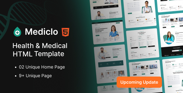 Mediclo - Health & Medical HTML Template