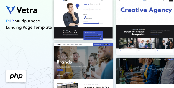 Vetra - PHP Multipurpose Agency & Portfolio Template