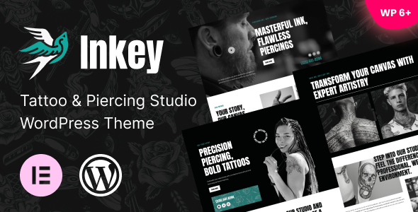 Inkey - Tattoo & Piercing Studio WordPress Theme
