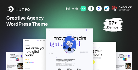 Lunex - Creative Agency WordPress Theme