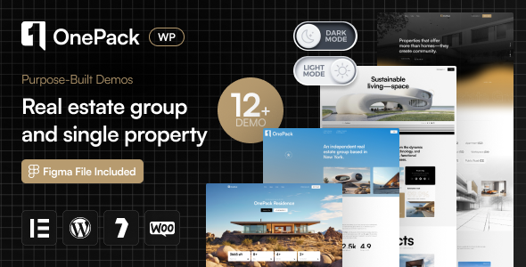 OnePack - Real Estate & Property Construction WordPress Theme