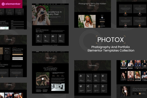 Photox - Photography & Portfolio Elementor Template Kit