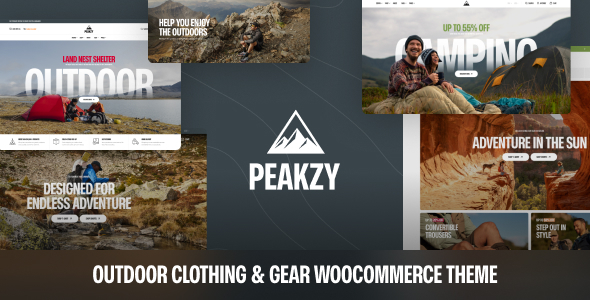 Peakzy – Outdoor Clothing & Gear WooCommerce Theme