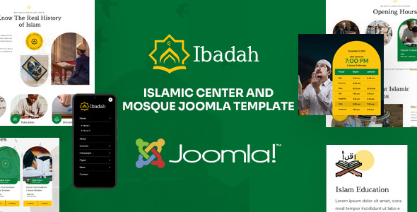 Ibadah - Islamic Center & Mosque Joomla 6 Template