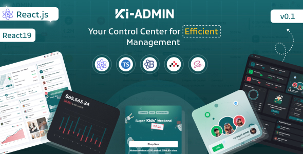 Ki-admin React + Typescript Admin Dashboard Template