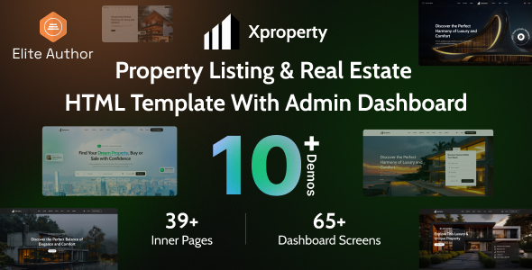 Xproperty - Property Listing & Real Estate HTML Template With Admin Dashboard