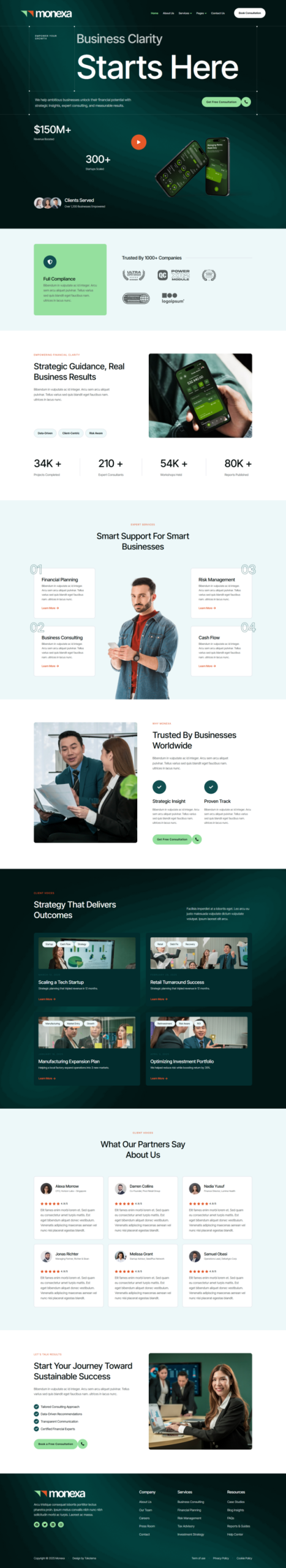 Monexa - Business & Finance Consulting Elementor Template Kit