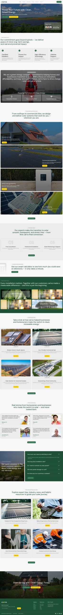 Enervia - Green Energy Elementor Template Kit