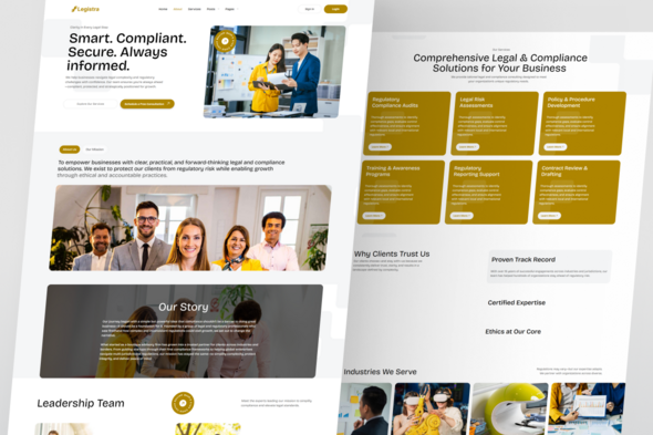Legistra – Legal & Compliance Consulting Elementor Template Kit